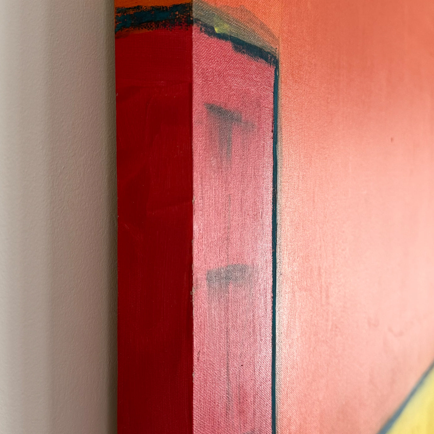 City Blocks - Geometric Abstract Canvas, 35" x 39" (Original, 2002)