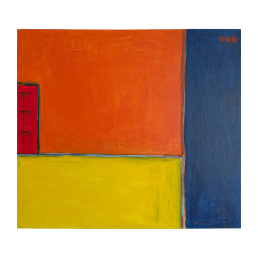 City Blocks - Geometric Abstract Canvas, 35" x 39" (Original, 2002)