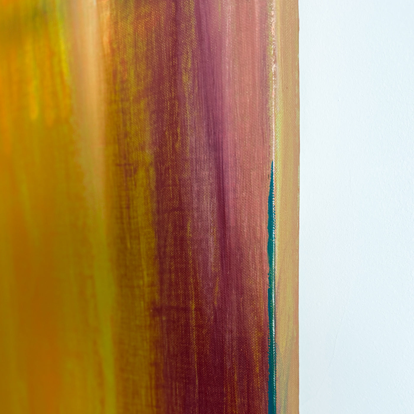 Ember Veil - Abstract Canvas Painting, 30" x 30"