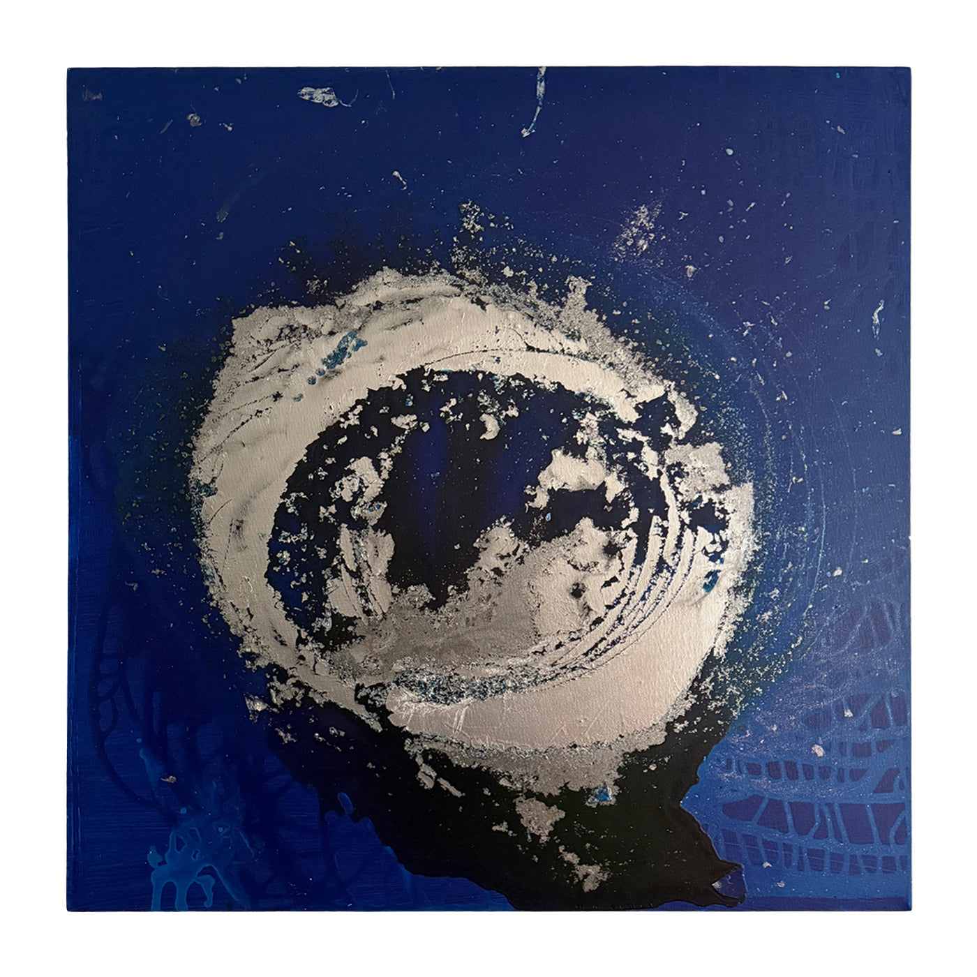 Silver Orbit - 30" x 30"