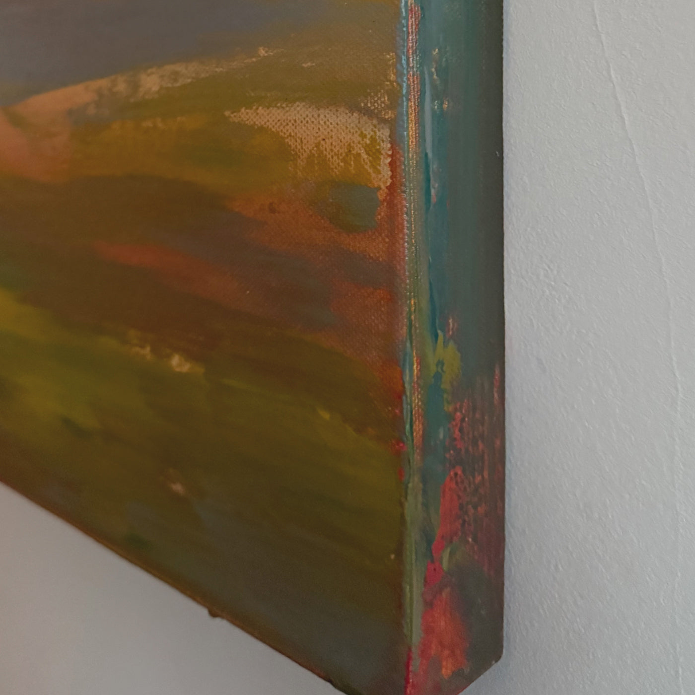 Golden Field - Abstract Canvas, 30" x 30"