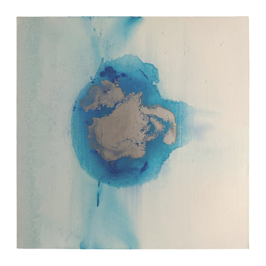 Frozen Light - Minimal Abstract Canvas, 30" x 30"