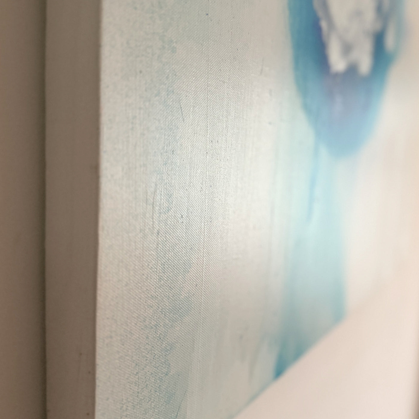 Frozen Light - Minimal Abstract Canvas, 30" x 30"