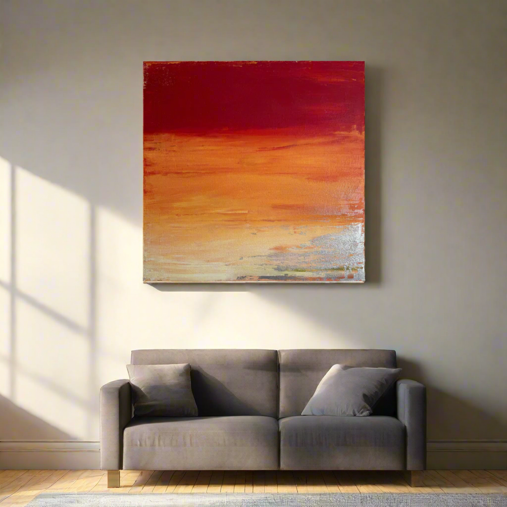 Molten Horizon, 36" x 36"