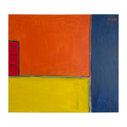 City Blocks - Geometric Abstract Canvas, 35" x 39" (Original, 2002)