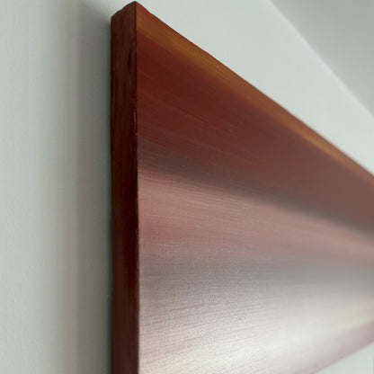 Beyond the Horizon - Abstract Canvas Painting, 16" x 40"