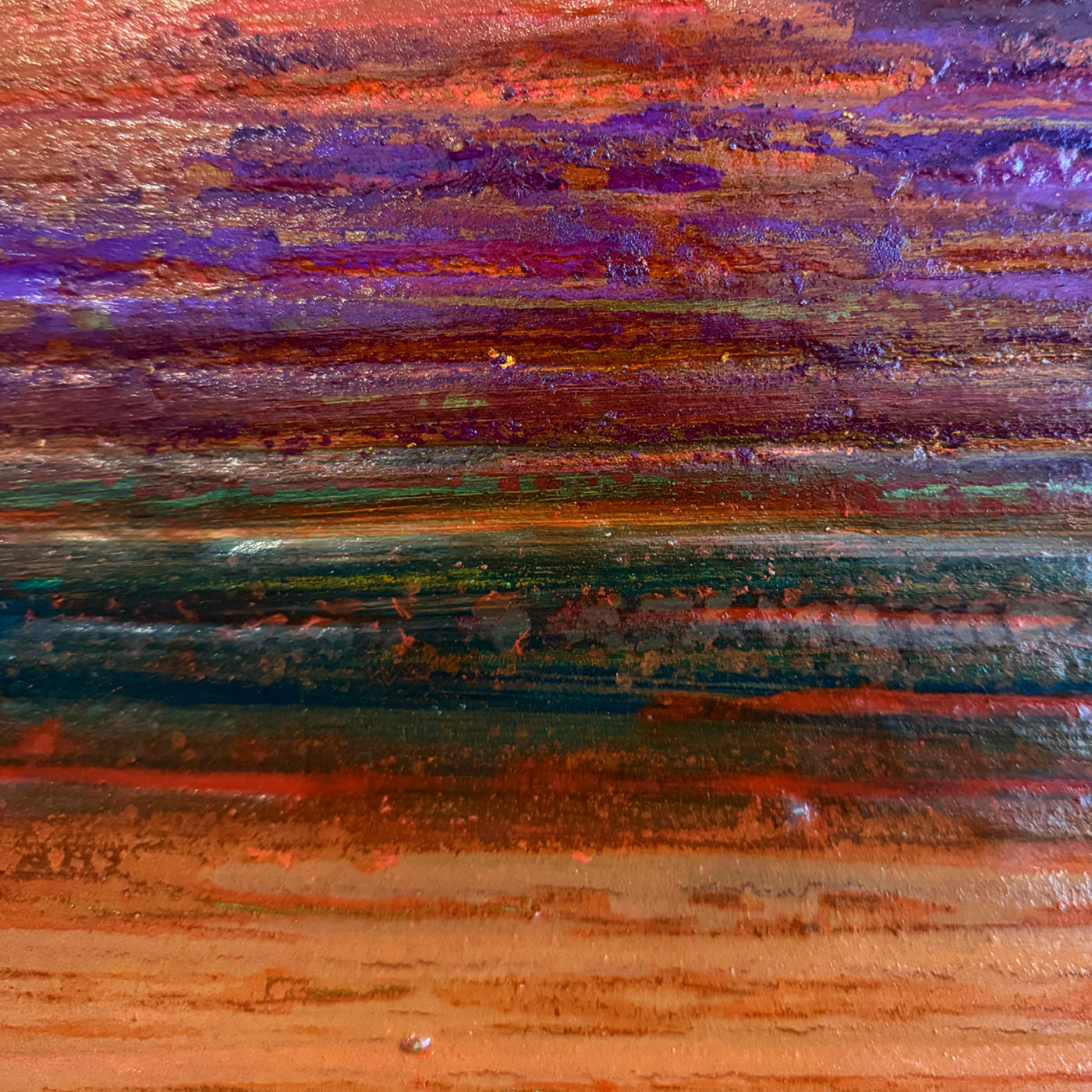 Speed of Light - Textured Abstract Painting, 30" x 30"