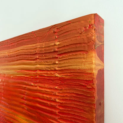 Speed of Light - Textured Abstract Painting, 30" x 30"