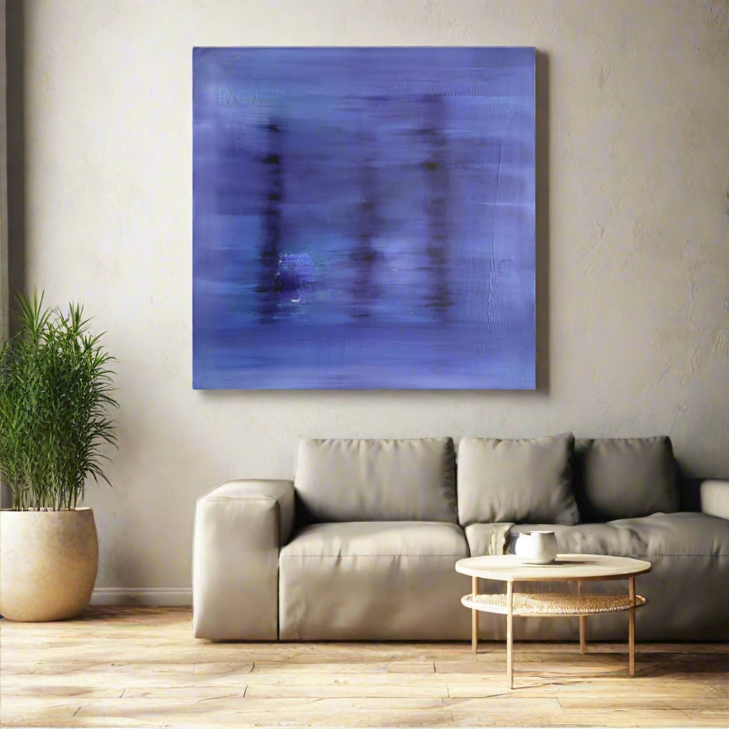 Purple Veil - 38.5" x 40"