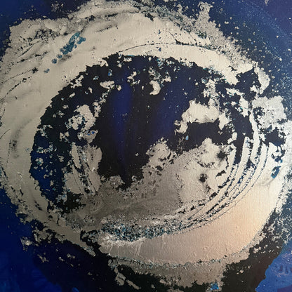 Silver Orbit - 30" x 30"