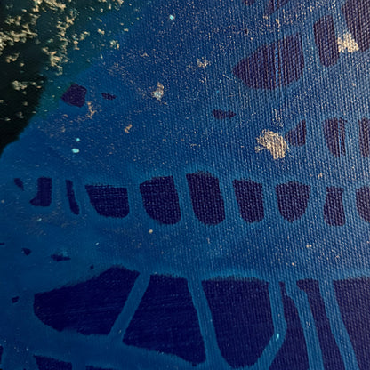 Silver Orbit - 30" x 30"