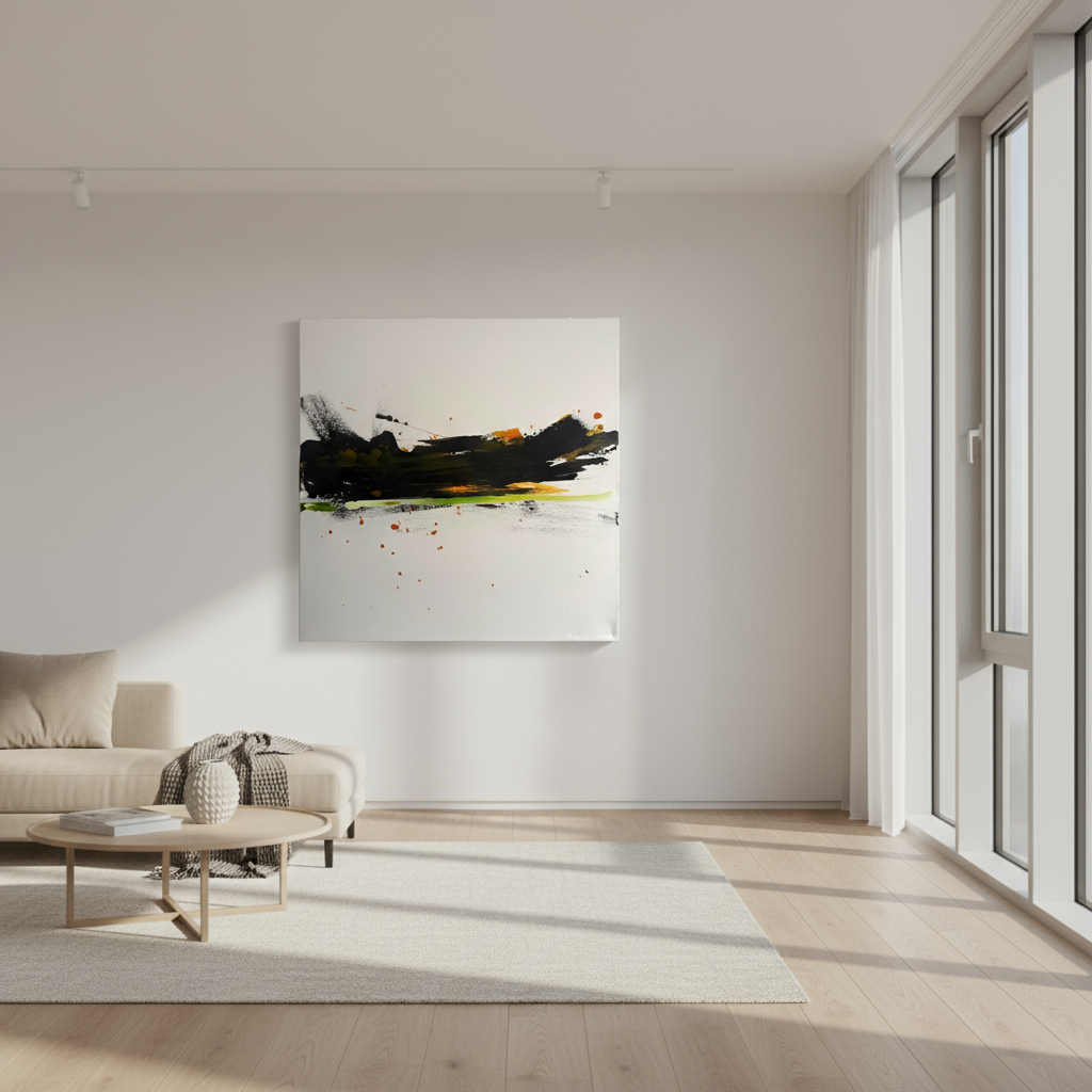 Momentum - Abstract Canvas Painting, 30" x 30"