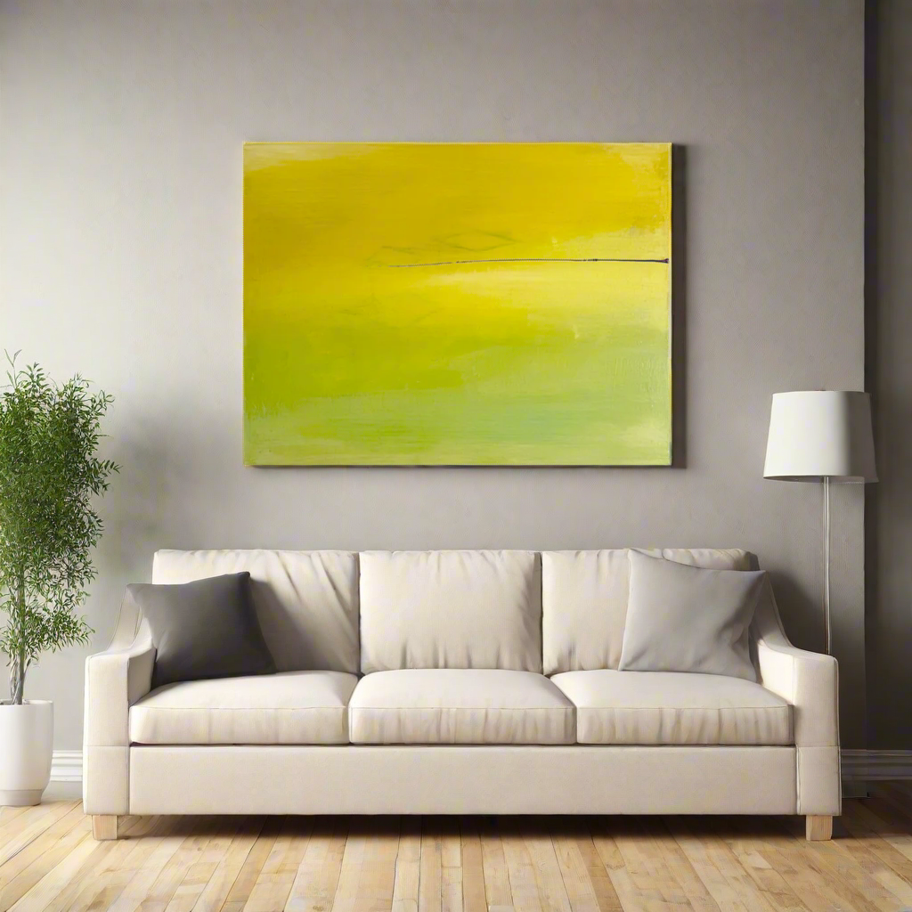 Still Horizon - Minimalistic Abstract Canvas, 30" x 40"