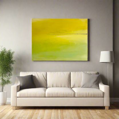 Still Horizon - Minimalistic Abstract Canvas, 30" x 40"