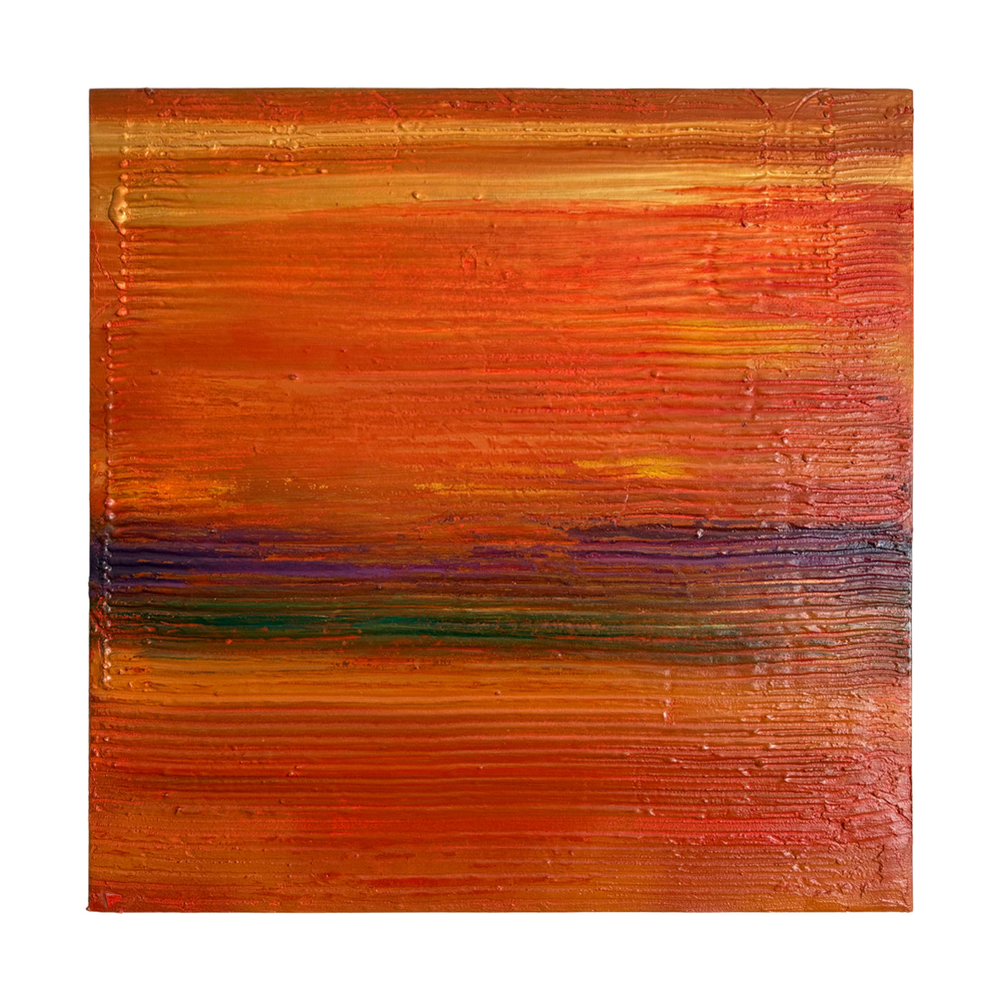 Speed of Light - Textured Abstract Painting, 30" x 30"